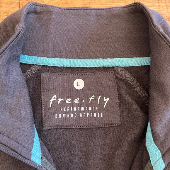 Free Fly Jacket Womens L Bamboo Performance Full Zip Active Pockets Stretch Gray - Picture 9 of 14